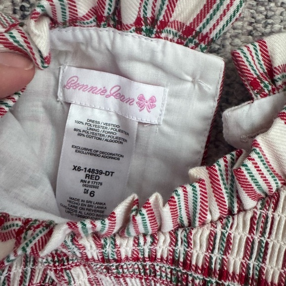 Plaid Ruffle Smocked Dress with Ribbon Bows - Picture 8 of 8